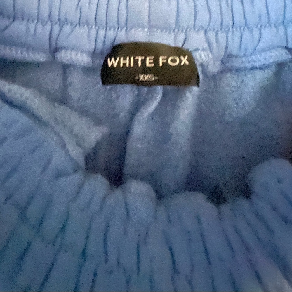 White Fox Boutique Light Blue Athletic Shorts - Picture 3 of 4